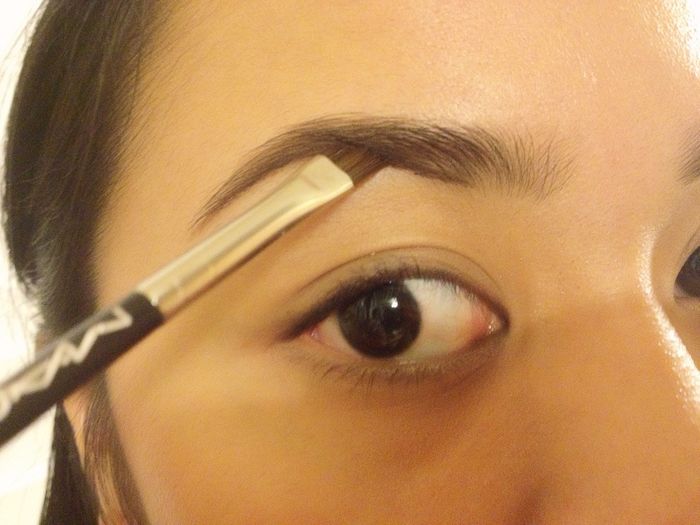 Angled brush