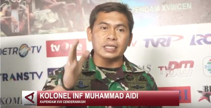 Kapendam XVII/Cendrawasih Kolonel Inf M Aidi