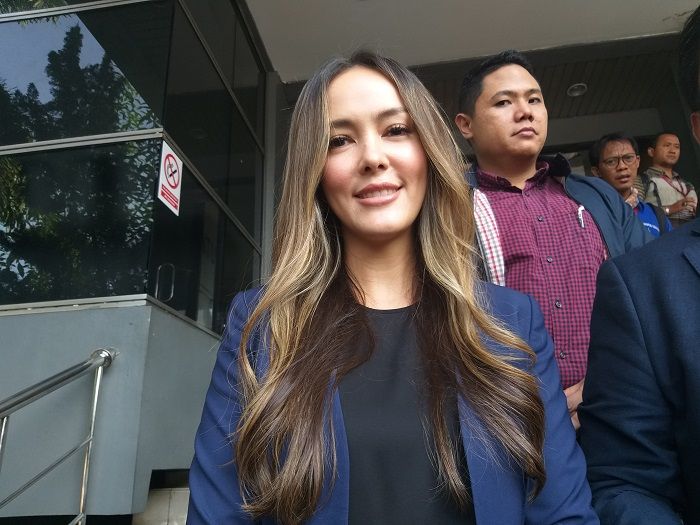 Cathy Sharon saat ditemui Grid.ID di Polda Metro Jaya, Jakarta Selatan, Kamis (10/1/2019).