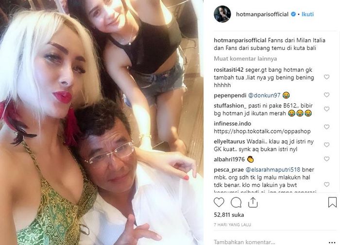 Hotman Paris Gegerkan Warganet Dengan Unggah Foto Sedang Bersandar Ke Dada Wanita Seksi Sultan Mah Bebas Semua Halaman Nakita