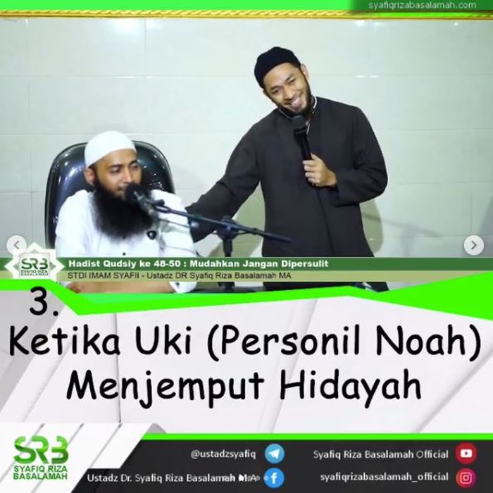 Uki NOAH mengaku agak gugup ketika diminta maju dan bercerita tentang kehadirannya dalam sebuah kajian di Jember, Jawa Timur.