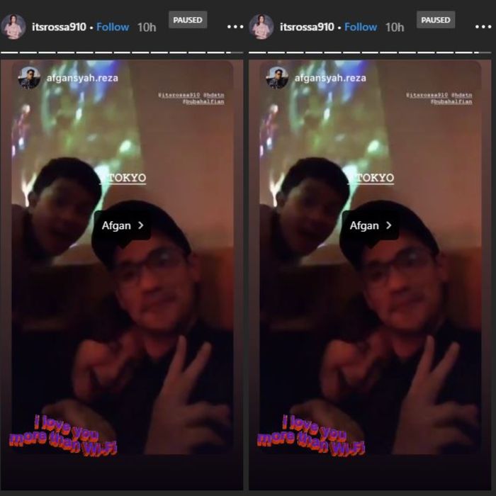 Kunjungi Jepang Bareng, Rossa Nampak Nyaman Bersandar di Pundak Afgan: Love You More Than Wifi! 