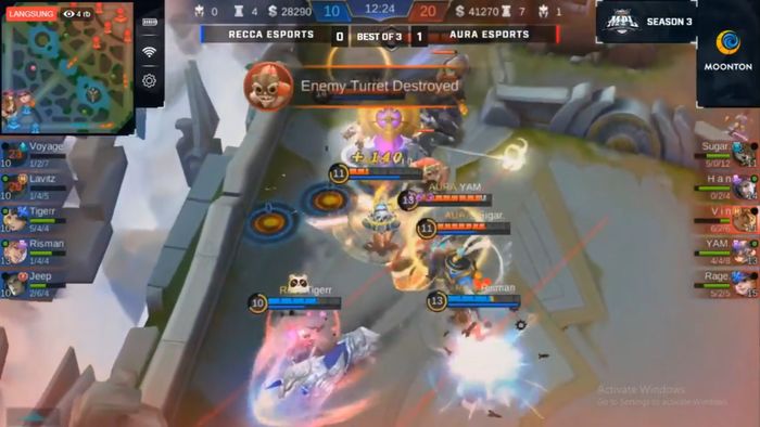 Recca VS Aura MPL ID S3
