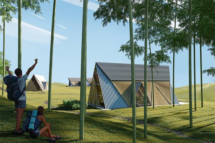  Rumah  Bambu  Modular Solusi Desain  Hunian Murah Tahan  Gempa  Bumi Semua Halaman iDEA
