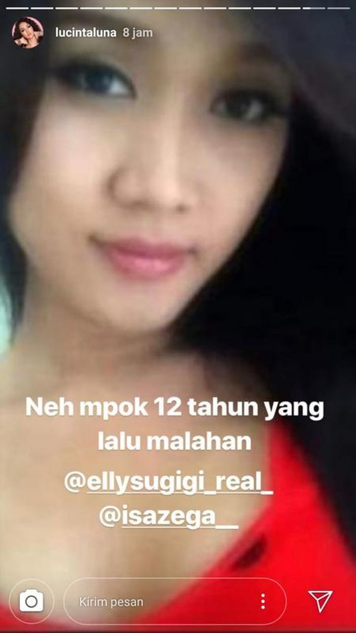 Lucinta Luna menjawab tantangan dari Ely Sugigi 