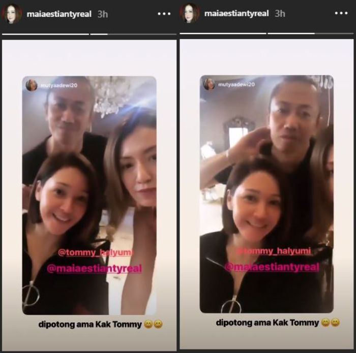 Unggahan Instastory Maia Estianty.