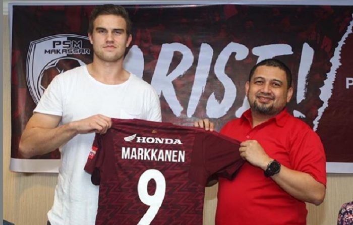 Eero Markanen, pemain PSM Makassar asal Finlandia.