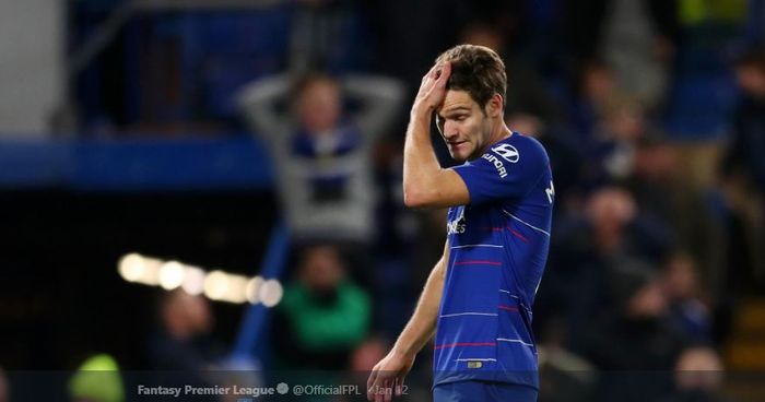 TWITTER.COM/OFFICIALFPL
Bek kiri Chelsea, Marcos Alonso, yakin timnya bisa bangkit setelah takluk dari Arsenal
