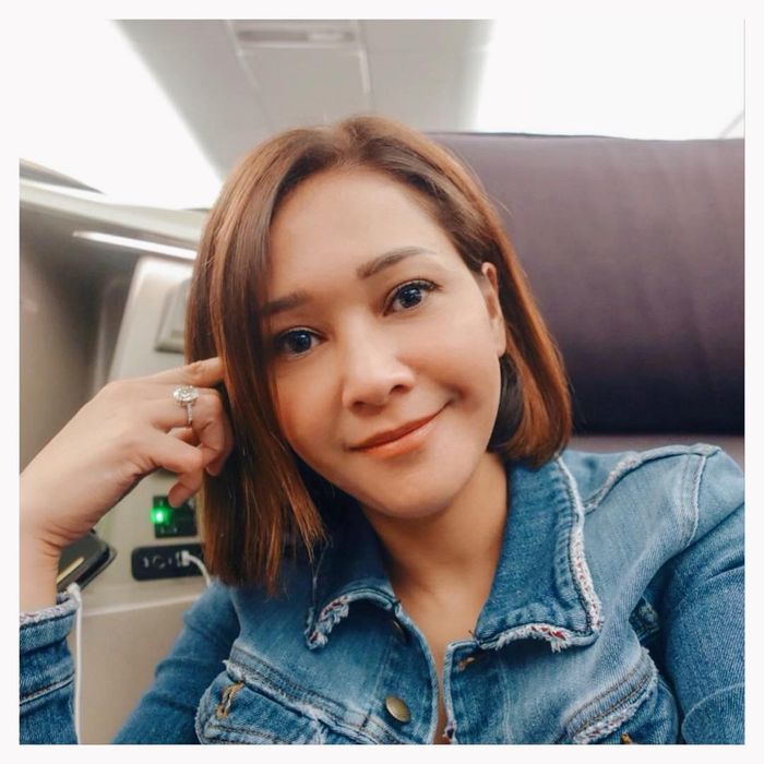 Maia Estianty tampil cantik dengan gaya rambut bob pendek