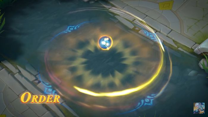 Lunox's Chaos skill animation effect from Cosmic Harmony skin skin
