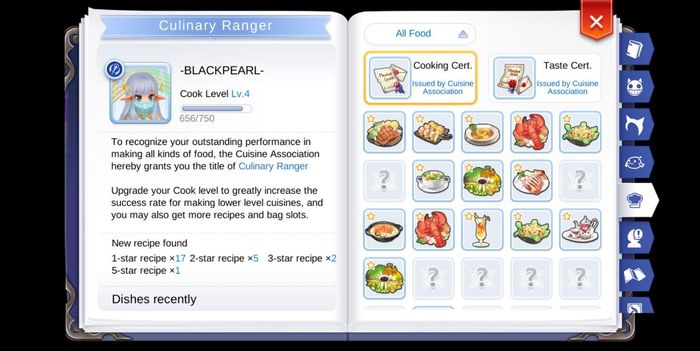 Libro de cocina de aventuras Ragnarok M