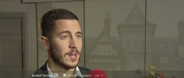 Penyerang sayap Chelsea, Eden Hazard.