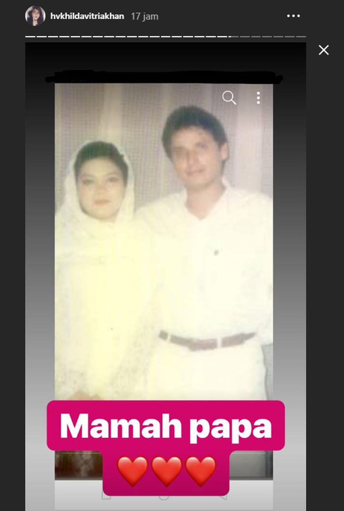 Goto pernikahan ibu dan ayah <a href='https://sumsel.tribunnews.com/tag/hilda-vitria' title='Hilda Vitria'>Hilda Vitria</a>