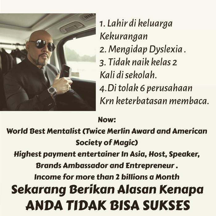 Idap Disleksia dan Tak Naik Kelas 2 Kali, Kini Deddy Corbuzier Justru Berpenghasilan Miliaran Rupiah