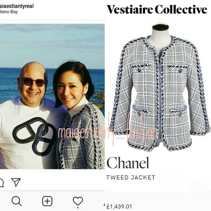 Detail harga jaket keluaran Chanel yang dikenakan Maia Estianty.