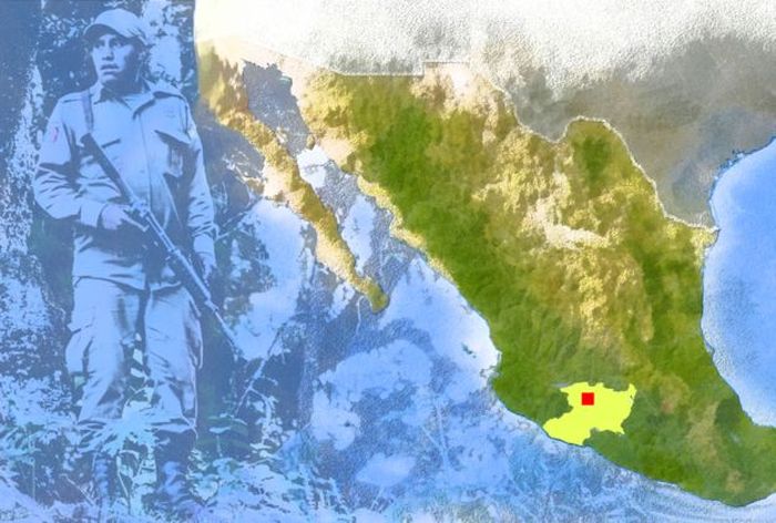 Titik merah lokasi kota Cheran