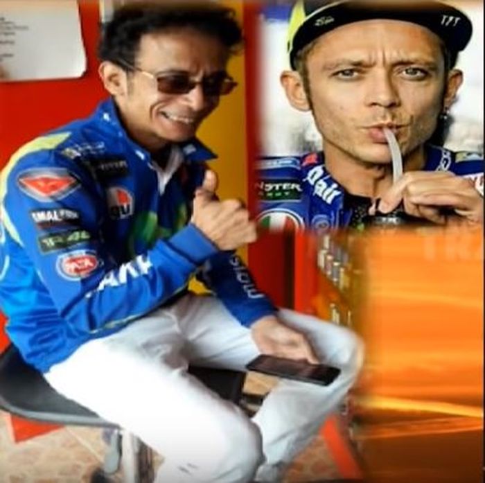 Mirip valentino rossi