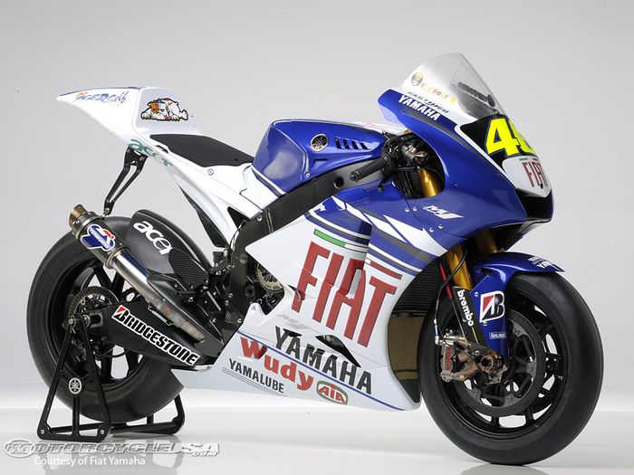 Livery Yamaha M1 tim pabrikan Yamaha pada tahun 2007.