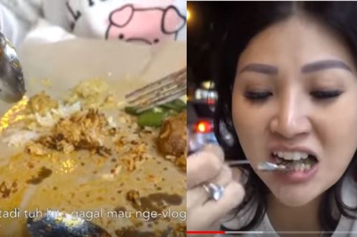 Sarwendah Tan menyantap makanannya