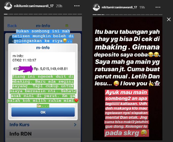 Pamer Tabungan Lebih dari Rp 5 Miliar, Nikita Mirzani: Saya Mah Gak Main yang Ratusan Juta!