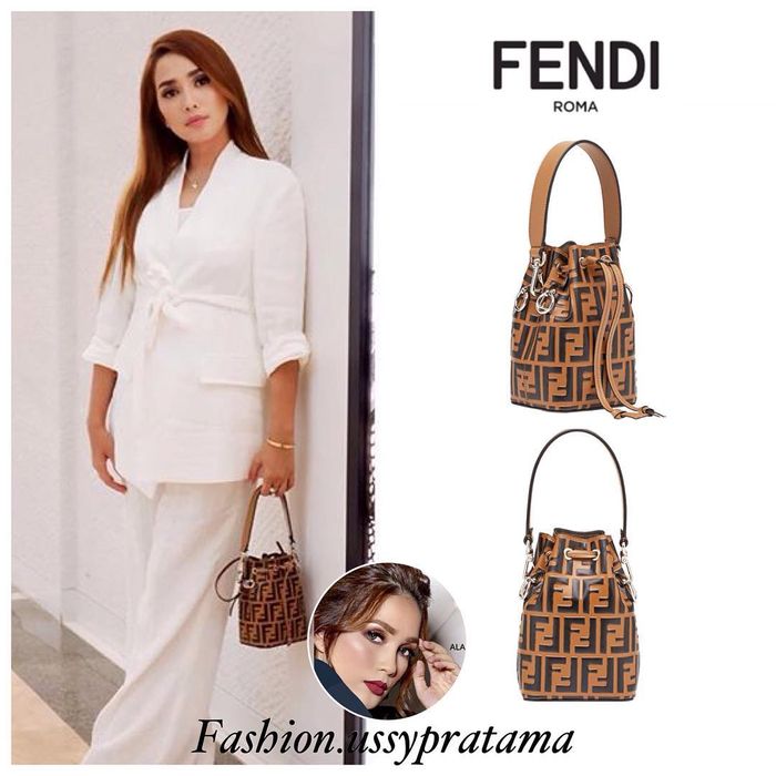 5 koleksi tas milik Ussy Sulistiawaty: Mon Tresor Bucket Bag by Fendi