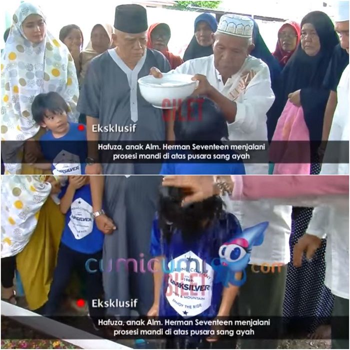 Uja dimandikan di atas tanah makam Herman Seventeen