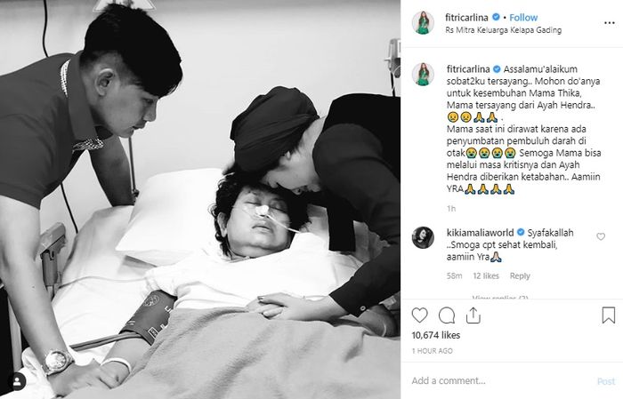 Ibu Mertuanya Kritis, Fitri Carlina Ungkap Kesedihannya dan Mohon Doa