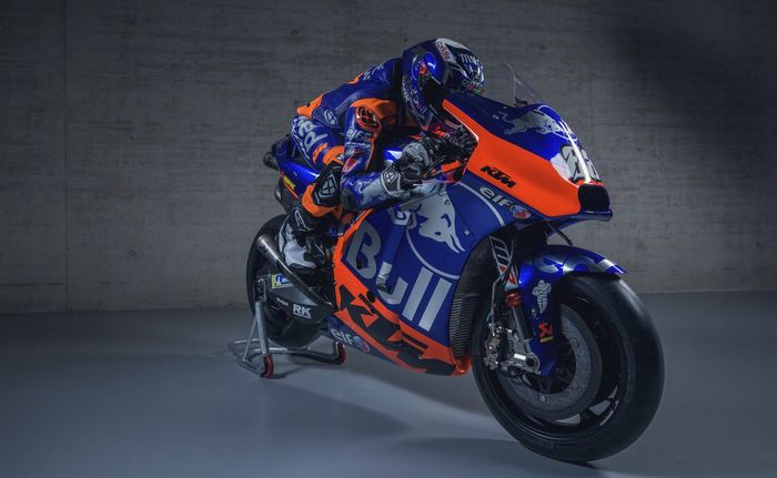 Livery baru motor tim Red Bull KTM Tech3 yang digunakan oleh Miguel Oliveira.