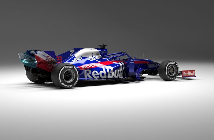 Livery mobil dari tim F1, Toro Rosso.