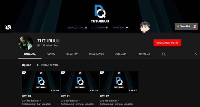Tuturu's Original Youtube Channel