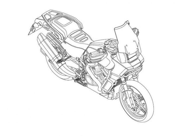 Bagian depannya mengotak banget mirip HD Road Glide