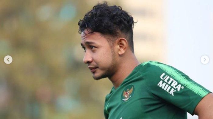 Gian Zola saat menjalani pelatihan Timnas Indonesia U-22 pada Senin (7/1/2019).