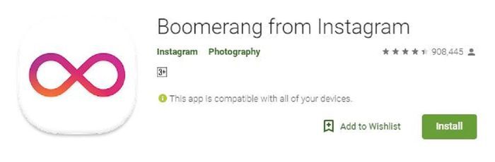 Aplikasi Boomerang from Instagram