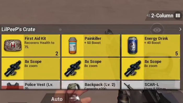 PUBG Mobile consumables