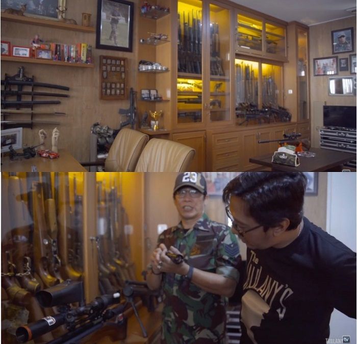 Ruang mirip mafia di rumah Parto Patrio.