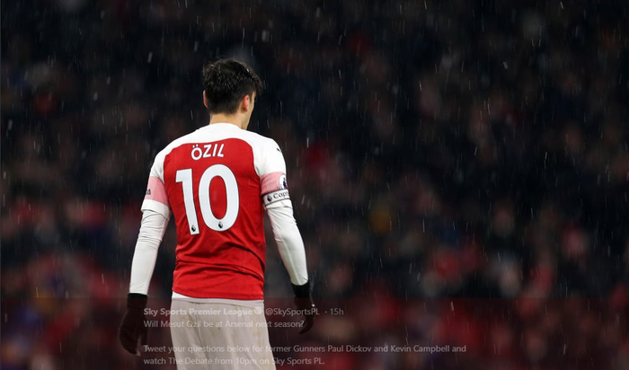 Gelandang serang Arsenal, Mesut Oezil.