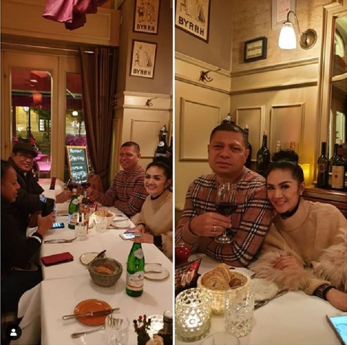 Makan malam romantis KD dan Raul Lemos