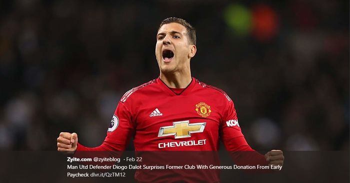 Bek sayap Manchester United, Diogo Dalot.