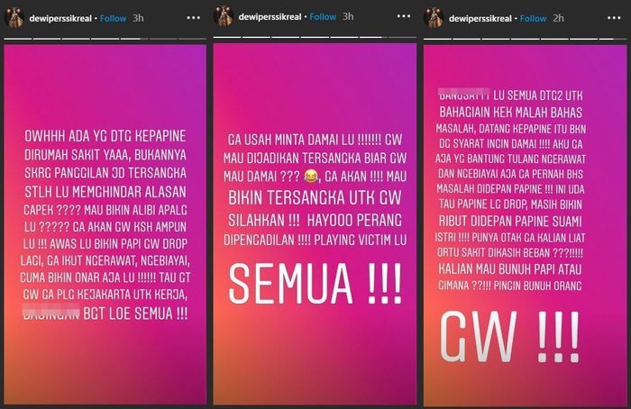 Dewi Perssik Menolak Keras Berdamai dengan Rosa Meldianti.