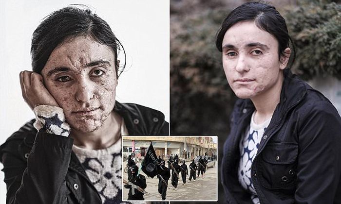 Lamiya Aji Bashar interview with Ian Birrell in Ulm Germany. Lamiya (18 ) Is Yazidi and was captured and tortured by ISIS