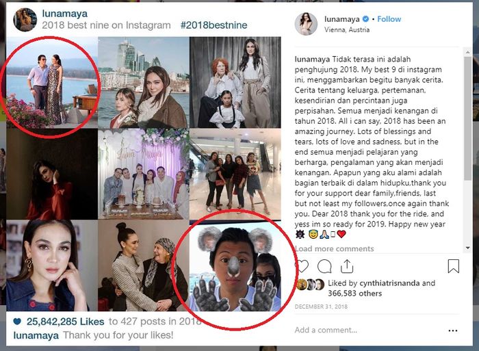 Best Nine 2018 Luna Maya.