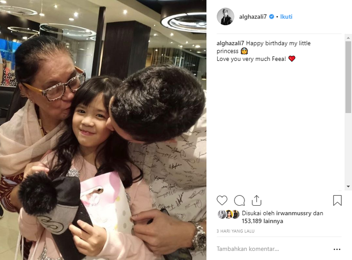 Berikan kado spesial di hari ulang tahun Shafeea, Al Ghazali sebut sang adik 'little princes'