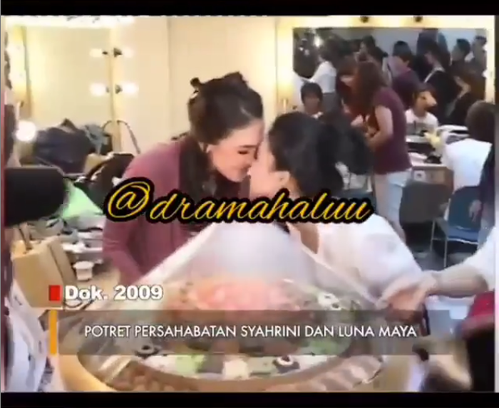Potret persahabatan Syahrini dan Luna Maya