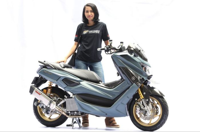 Yamaha NMAX 155 milik Norma Anggraeni ini dan dion ini sukses jadi The Best NMAX 155 Modification.