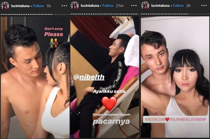 Lucinta Luna dan Pria <a href='https://lampung.tribunnews.com/tag/filipina' title='Filipina'>Filipina</a> yang disebut sebagai pacar.