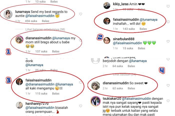 Kode ketertarikan ibu Faisal Nasimuddin kepada Luna Maya