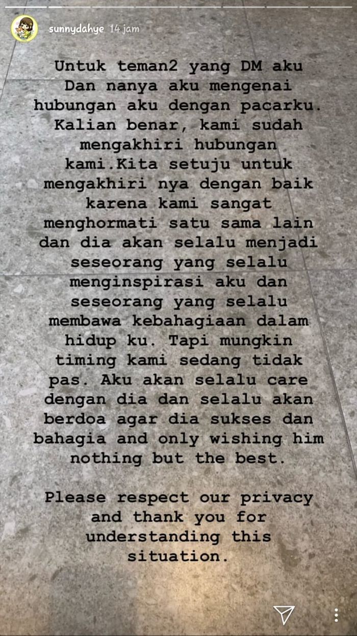 Putus Dengan Pacarnya Mckay Sunny Dahye Timing Kami Tidak Pas Semua Halaman Cewekbanget