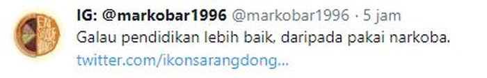 Kalimat inspiratif Gibran Rakabuming di twitter.