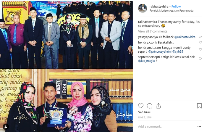 Rakha mendapat kejutan di hari kelulusannya dari Pondok Assalam.