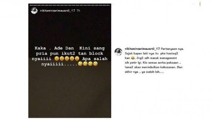 Nikita Mirzani diblock <a href='https://medan.tribunnews.com/tag/reino-barack' title='Reino Barack'>Reino Barack</a> dan <a href='https://medan.tribunnews.com/tag/aisyahrani' title='Aisyahrani'>Aisyahrani</a>